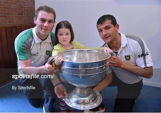 All-Ireland Senior Football Champions Donegal visit Our Lady's Hospital for Sick Children