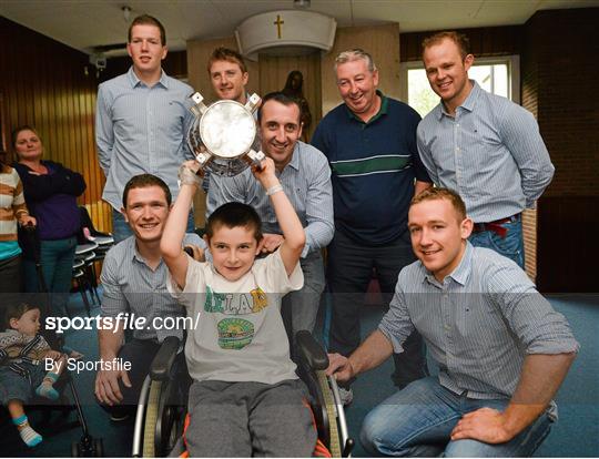 All-Ireland Senior Hurling Champions Kilkenny visit Our Lady's Hospital for Sick Children