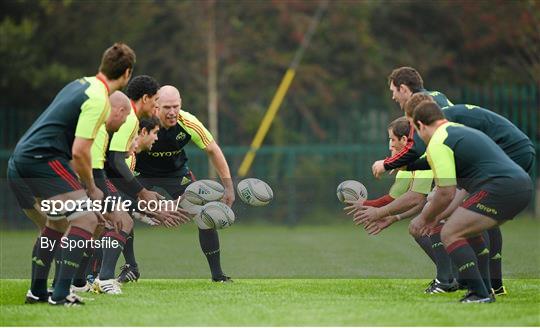 Munster Rugby Squad Training - Wednesday 10th October