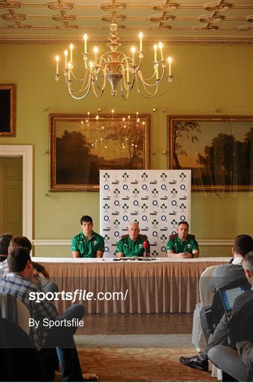 Ireland Rugby Squad Press Conference - Monday 29th October 2012