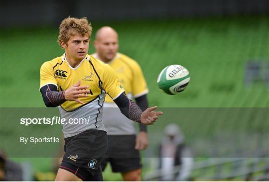 South Africa Rugby Squad Captain's Run - Friday 9th November 2012