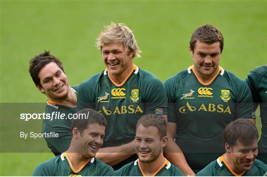 South Africa Rugby Squad Captain's Run - Friday 9th November 2012