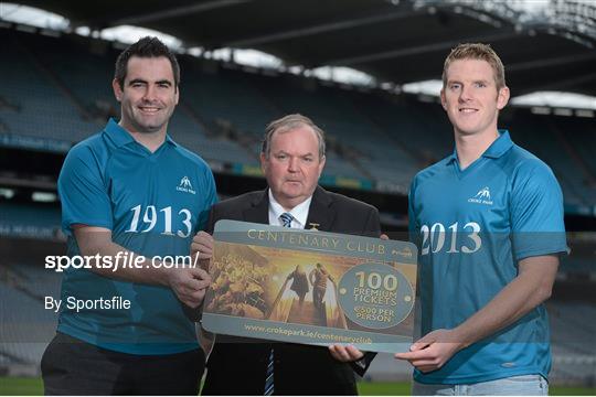 Croke Park Launches Centenary Club - Limited Edition 2013 Premium Tickets