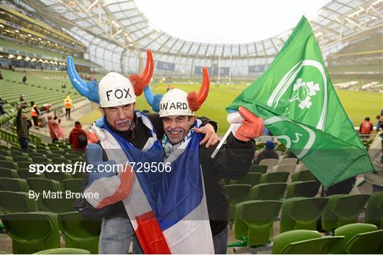Supporters at Ireland v France - RBS Six Nations Rugby Championship