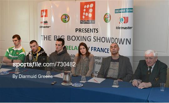 Announcement of a Two Test International Boxing Series between Ireland and France