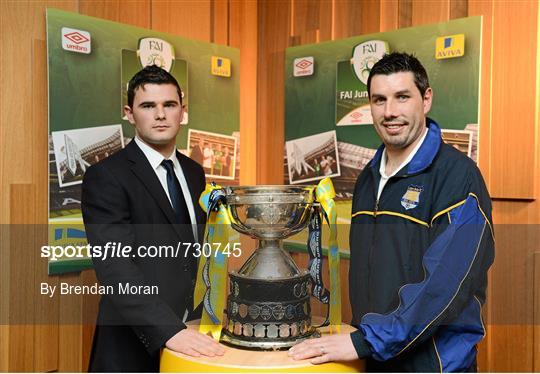 Quarter-Final draw for the FAI Junior Cup with Aviva and Umbro