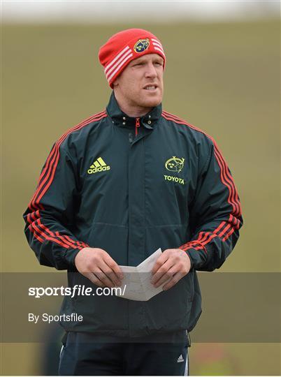 Munster Rugby Squad Training - Tuesday 9th April 2013