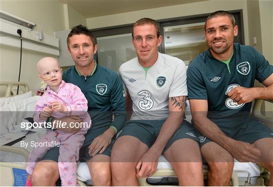 Republic of Ireland Players Visit Our Lady's Children's Hospital