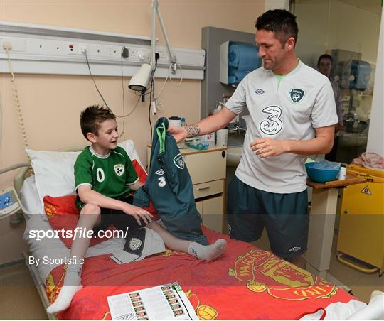 Republic of Ireland Players Visit Our Lady's Children's Hospital