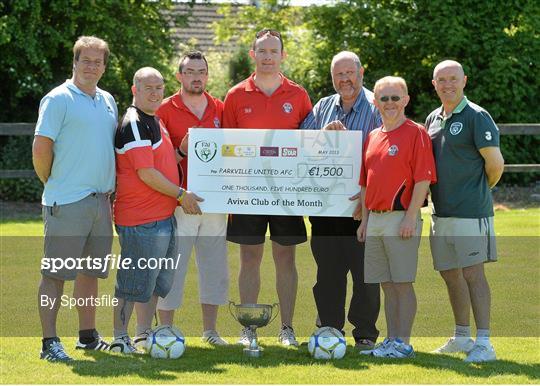 Aviva Club of the Month Presentation to Parkville United FC