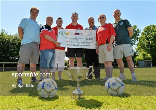 Aviva Club of the Month Presentation to Parkville United FC Aviva Club of the Month Presentation to Parkville United FC